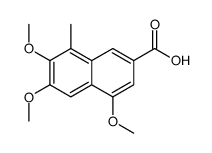 4,6,7-Trimethoxy-8-methyl-2-naphthoic acid Structure