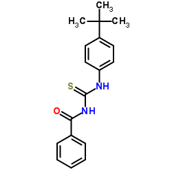 N-{[4-(2-Methyl-2-propanyl)phenyl]carbamothioyl}benzamide结构式