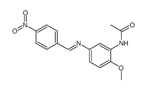 4'-nitrobenzylidene-3-acetylamino-4-methoxyaniline Structure