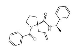 (S)-N-benzoyl-2-allylproline (R)-α-methylbenzyl amide Structure
