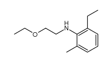 N-(2-ethoxyethyl)-2-ethyl-6-methylaniline结构式