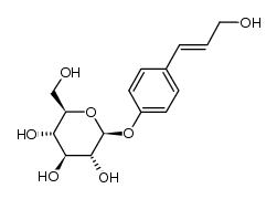 (E)-4-hydroxycinnamyl alcohol 4-O-β-D-glucopyranoside Structure