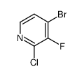 4-溴-2-氯-3-氟吡啶结构式