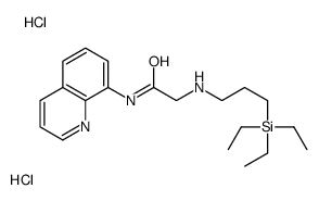 N-quinolin-8-yl-2-(3-triethylsilylpropylamino)acetamide,dihydrochloride Structure