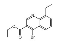 4-Bromo-8-ethylquinoline-3-carboxylic acid ethyl ester Structure