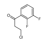 3-氯-1-(2,3-二氟苯基)-1-丙酮结构式