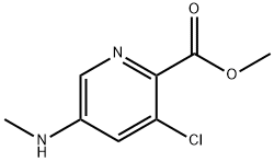 Methyl 3-chloro-5-aminomethyl-2-pyridinecarboxylate Structure