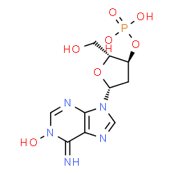 2'-deoxyadenosine N-1-oxide 3'-monophosphate Structure