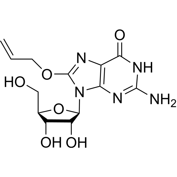 8-(烯丙氧基)鸟苷结构式