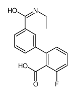 2-[3-(ethylcarbamoyl)phenyl]-6-fluorobenzoic acid Structure