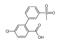 4-chloro-2-(3-methylsulfonylphenyl)benzoic acid结构式