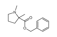 (2R)-1,2-二甲基吡咯烷-2-羧酸苄酯结构式