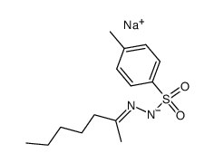 2-Heptanone tosylhydrazone sodium salt Structure