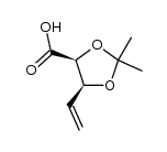 4,5-Dideoxy-2,3-O-isopropylidene-L-erythro-pent-4-enoic acid结构式