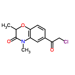 6-(Chloroacetyl)-2,4-dimethyl-2H-1,4-benzoxazin-3(4H)-one Structure