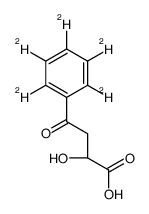 2-(R)-羟基-4-氧代-4-苯基丁酸-d5酸结构式