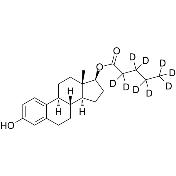Estradiol valerianate-d9 Structure