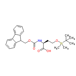Fmoc-O-叔丁基二甲基硅基-L-高丝氨酸结构式