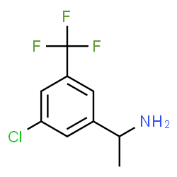 1-(3-氯-5-(三氟甲基)苯基)乙胺结构式