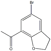 1-(5-bromo-2,3-dihydrobenzofuran-7-yl)ethanone Structure