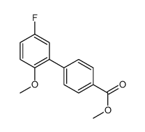 METHYL 5'-FLUORO-2'-METHOXY-[1,1'-BIPHENYL]-4-CARBOXYLATE Structure
