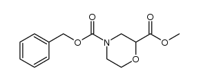 N-Cbz-吗啉-2-甲酸甲酯结构式