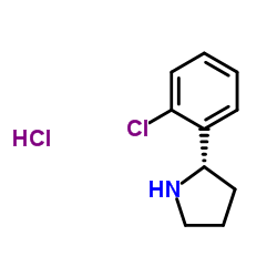 (S)-2-(2-CHLOROPHENYL)PYRROLIDINE HYDROCHLORIDE Structure