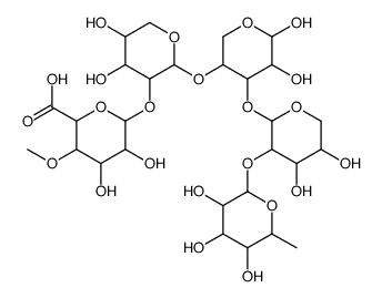 Fuco-4-O-methylglucuronoxylan结构式