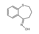 (E)-5-oximino-3,4-dihydro-1(2H)-benzothiepine结构式