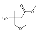 methyl 3-amino-4-methoxy-3-methylbutanoate Structure