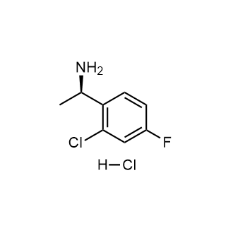 (R)-1-(2-氯-4-氟苯基)乙胺盐酸盐结构式