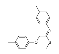 methyl (E)-N-(p-tolyl)-2-(p-tolyloxy)ethanimidothioate结构式
