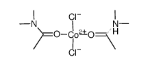 bis(N,N-dimethylacetamide) cobalt(II) dichloride Structure