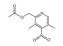 2-acetyloxymethyl-3,5-dimethyl-4-nitropyridine structure