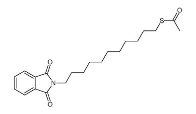 1-[11-(N-phthalimido)]undecyl thioacetate结构式