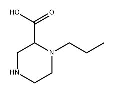 1-正丙基哌嗪-2-甲酸结构式