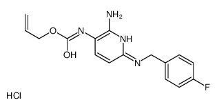 prop-2-enyl N-[2-amino-6-[(4-fluorophenyl)methylamino]pyridin-3-yl]carbamate,hydrochloride Structure