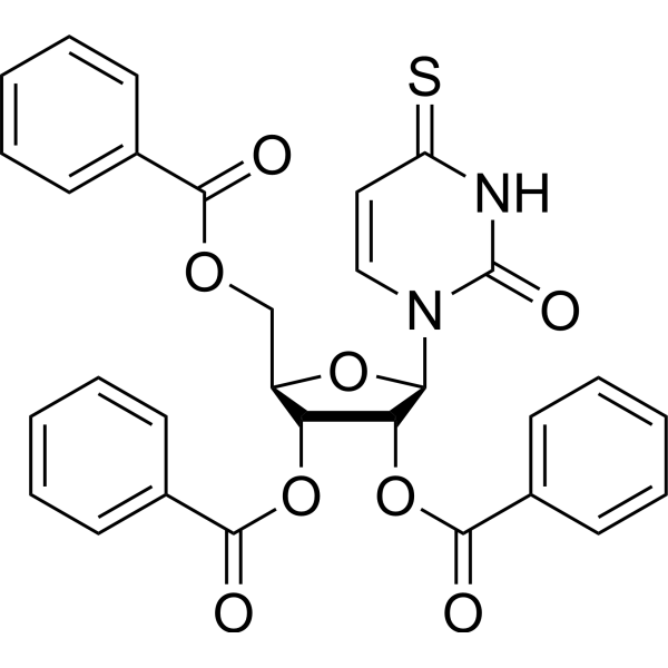 Uridine,4-thio-, 2',3',5'-tribenzoate (6CI,7CI,8CI,9CI)结构式