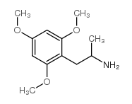 1-(2,4,6-三甲氧基苯基)-2-丙胺结构式