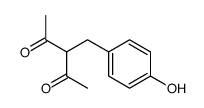 3-[(4-hydroxyphenyl)methyl]pentane-2,4-dione结构式