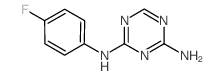 N-(4-氟-苯基)-[1,3,5]三嗪-2,4-二胺结构式
