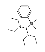 (bis(diethylamino)-boranyl)dimethylphenylsilane Structure