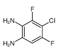 4-Chloro-1,2-diamino-3,5-difluorobenzene, 4-Chloro-3,5-difluorophenylene-1,2-diamine结构式