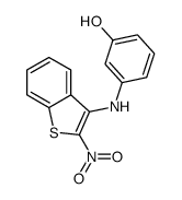 3-[(2-nitro-1-benzothiophen-3-yl)amino]phenol Structure