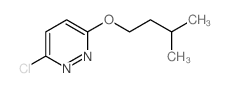 Pyridazine,3-chloro-6-(3-methylbutoxy)- structure