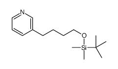 tert-butyl-dimethyl-(4-pyridin-3-ylbutoxy)silane结构式