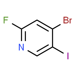 4-溴-2-氟-5-碘吡啶结构式