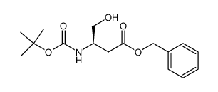 Boc-D-天冬氨醇-4-苄酯结构式