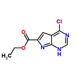 4-氯-7H-吡咯并[2,3-d]嘧啶-6-甲酸乙酯图片
