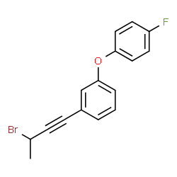 1-(3-BROMOBUT-1-YN-1-YL)-3-(4-FLUOROPHENOXY)BENZENE Structure